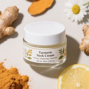 Neck Cream Manufacturer - Turmeric Kojic Acid Firming Brightening Anti-Aging for Neck Face