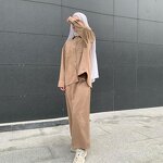 Pant Sets Manufacturer - Ladies Casual Muslim Sportswear Women's Loose Trousers