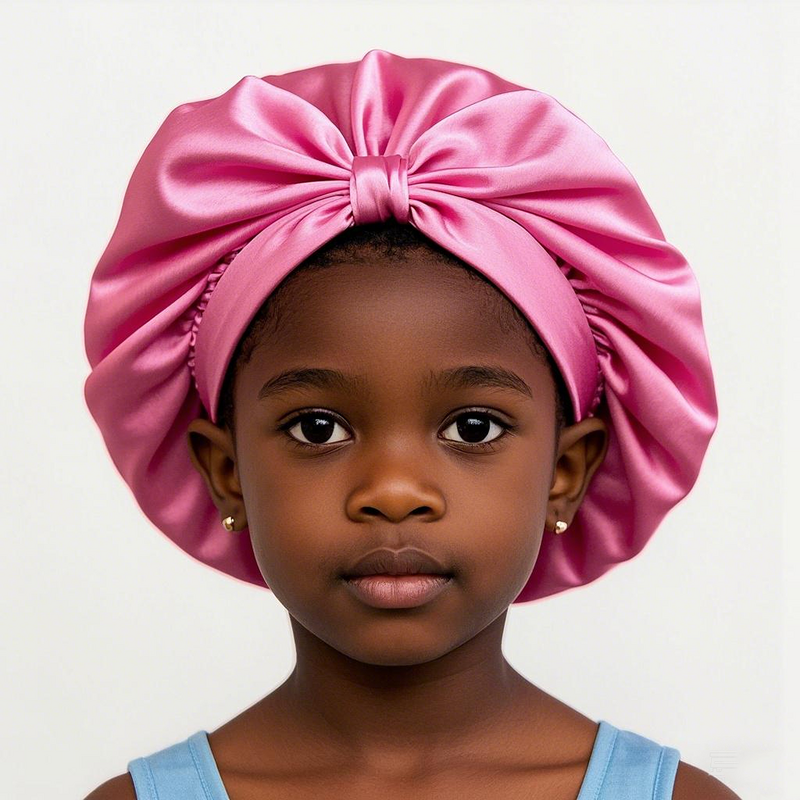 Hair Bonnet Manufacturer - Satin For Kids Soft Silk Baby Shower Cap Sleeping Hat
