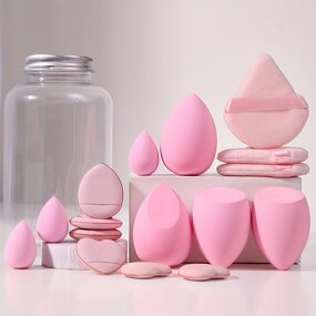 Powder Puff Set Manufacturer - 16pcs Best Makeup Triangle Sponge Set