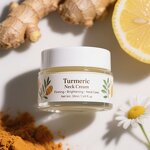 Neck Cream Manufacturer - Turmeric Kojic Acid Firming Anti-Aging for Women Hydrating & Tightening