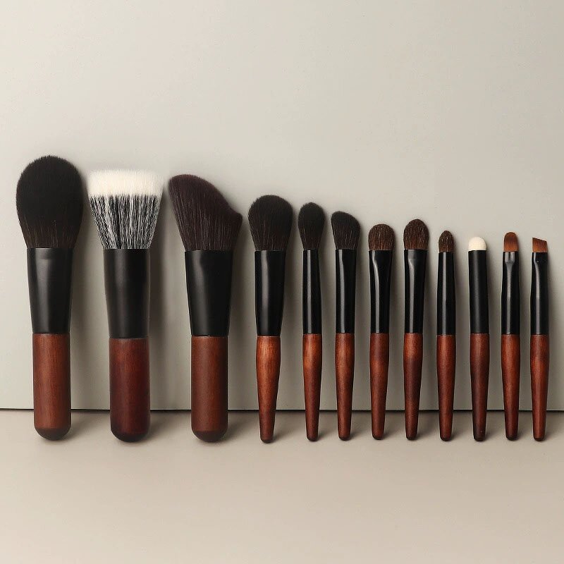 Makeup Brushes Set Manufacturer - 12Pcs Premium Synthetic Foundation Powder Concealer with Travel Bag
