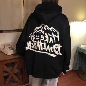 Hoodie Manufacturer - Blank Oversize Black Graphic Gym Hoodies for Men Wholesale