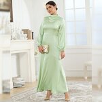Abaya Manufacturer - Wholesale Dubai 2024 Modest Dress Muslim Long Green Dresses