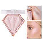 Highlighter Manufacturer - Customized Pink Glitter Diamond Makeup Highlight Custom Logo