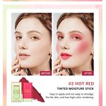 Blush Stick Manufacturer - Vegan Cosmetic Face Glow Cream En Barra Custom Logo