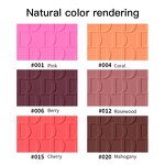 Blusher Manufacturer - Professional Cosmetic 6 Colors Makeup Rose Glow Pink Palettes Wholesale