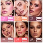 Blusher Manufacturer - Professional Cosmetic 6 Colors Makeup Rose Glow Pink Palettes Wholesale