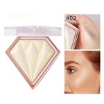 Highlighter Manufacturer - Customized Pink Glitter Diamond Makeup Highlight Custom Logo