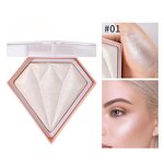 Highlighter Manufacturer - Customized Pink Glitter Diamond Makeup Highlight Custom Logo