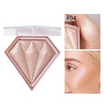 Highlighter Manufacturer - Customized Pink Glitter Diamond Makeup Highlight Custom Logo