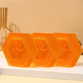 Soap Manufacturer - Honeycomb Turmeric and Tumeric Glycerin Honey Bee Comb Hand Face Bar