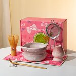 Matcha Tea Set Manufacturer - Wholesale Custom Gift Set Accessories Bamboo Whisk Ceramic Bowl Kit