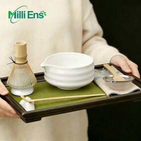 Matcha Tea Tool Manufacturer - 2026 Custom Logo Japan Handmade Bamboo Matcha Set Kraft Box Coffee