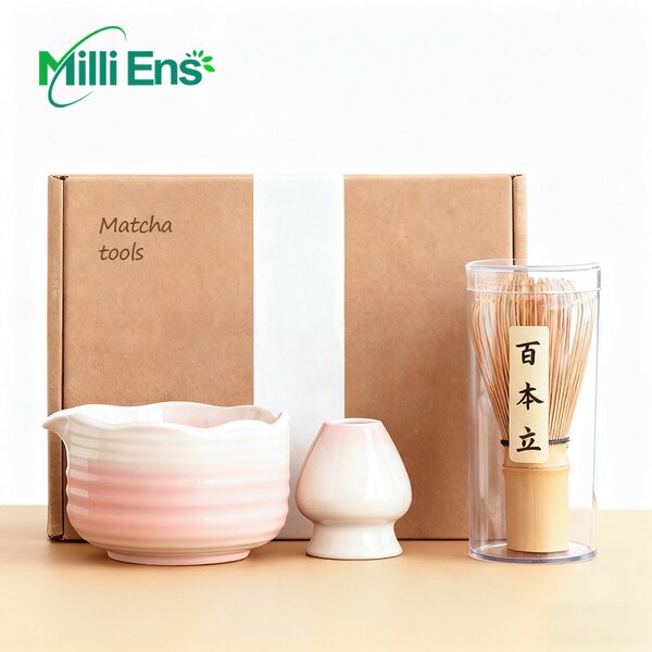 Matcha Tea Set Manufacturer - OEM Customizable Organic Chawan Set 6 Pcs Bamboo Whisk Kit