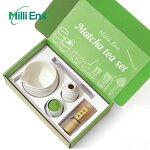 Matcha Tea Tool Manufacturer - 2026 Custom Logo Japan Handmade Bamboo Matcha Set Kraft Box Coffee