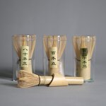 Matcha Tea Set Manufacturer - Custom Pink Bowl Collection 6 Pcs Bamboo Whisk UJI Ceremony Set