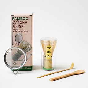 Matcha Tea Tool Manufacturer - Traditional Japanese Bamboo Whisk Set for Organic Matcha Powder