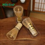 Matcha Tea Tool Manufacturer - E84 Custom Logo Wholesale Japanese Ceremony Grade Bamboo Whisk Spoon