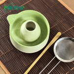 Matcha Tea Set Manufacturer - Japanese Ceremony Tin Kit Sifter Shaker Steel Spoon Bowl Tumbler