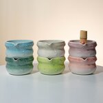 Matcha Tea Set Manufacturer - Pink Customized UJI 7pcs Bamboo Bowls Tea Coffee Matcha Set