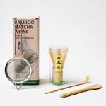 Matcha Tea Set Manufacturer - 7pcs Japanese Tea Tools Bamboo Whisk Starter Set Whisk Holder