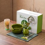 Matcha Tea Set Manufacturer - Pink Customized 7pcs Bamboo Whisk Matcha Powder Set