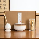 Matcha Tea Set Manufacturer - Custom 6-Piece UJI 6A Ceremony Grade Gift Set Matcha Box