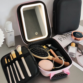 Makeup Bag Supplier - Portable Travel LED Light Mirror