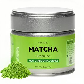 Matcha Extract Powder Manufacturer - Private Label 6A Ceremonial Grade Organic 30g/50g Tin Can
