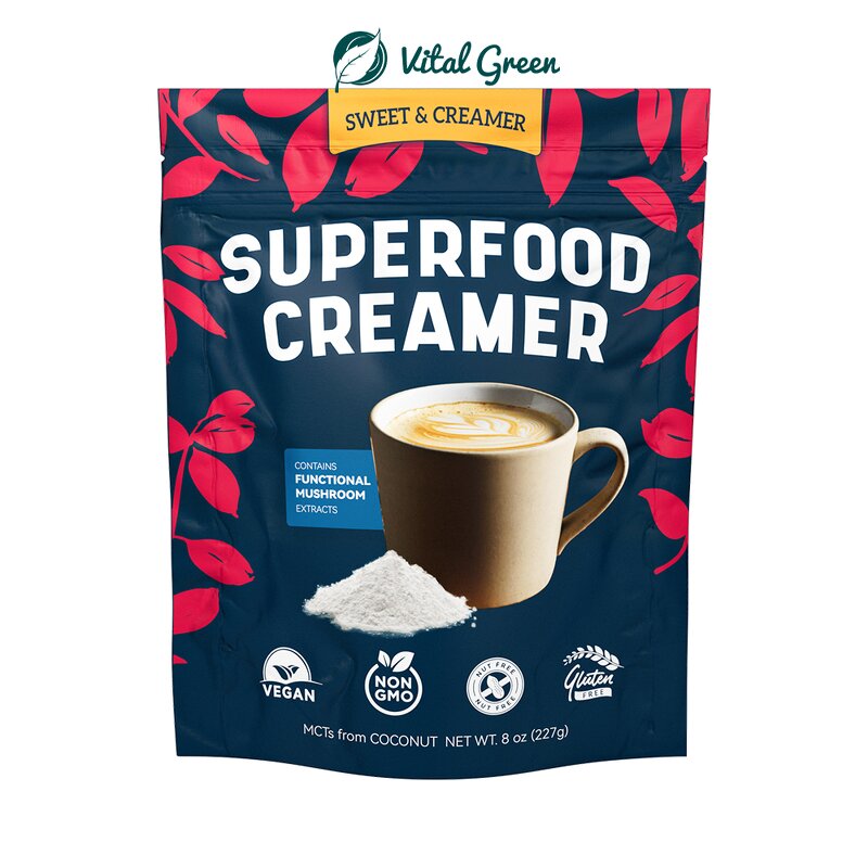 Coconut Coffee Creamer Powder Manufacturer - Vital Green Functional Vegan Adaptogenic Non-Dairy Collagen