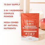 Mushroom Extract Powder Manufacturer - Reishi Cordyceps Mix 10% Polysaccharides Lions Mane Blend