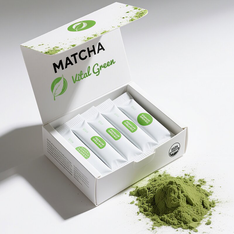 Matcha Powder Manufacturer - Private Label USDA Certified Organic Sachet Custom Packaging
