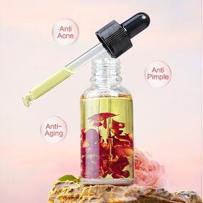 Essential Oil Manufacturer - Hot Sale Pure Natural Rose Petal Oil Multi-Use Face Body Hair Massage