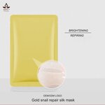 Facial Mask Manufacturer - Organic Korea Sheet 24k Gold Snail Repair Silk Masks Anti Aging