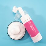 Facial Cleanser Manufacturer - Oem Skincare Whitening Organic Mousse Visage Makeup Remover Rose Foam Face Wash