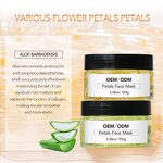 Face Mask Manufacturer - OEM Private Label Korean Rose Petal Gel Mask Clay Mask Moisturizing Organic