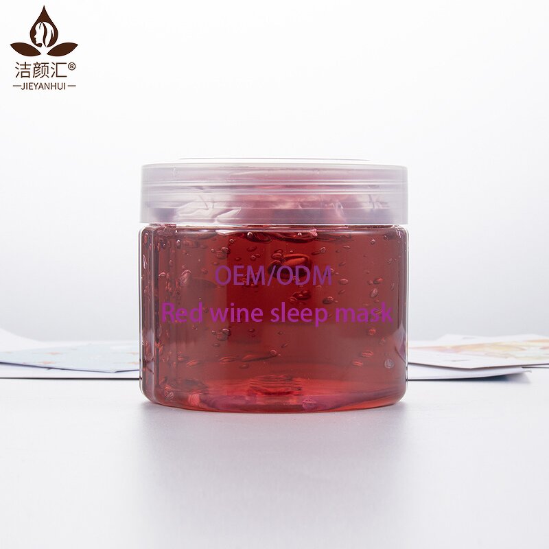 Facial Mask Manufacturer - Private Label SPA Collagen Red Wine Sleeping Mask Cream Whitening Jelly Mask