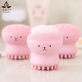 Cleansing Brush Manufacturer - Silicone Face Cleansing Brush Octopus Shape Exfoliator Scrub Washing Brush