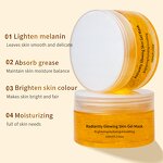 Facial Mask Manufacturer - 100ml Glowing Skin Gel Mask Tranexamic Acid Glutathione Arbutin Turmeric Serum