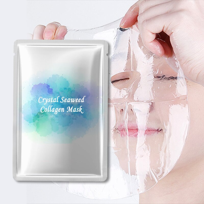 Facial Mask Manufacturer - Crystal Seaweed Wholesale Korean Private Label Face Organic Collagen Brightening Mask