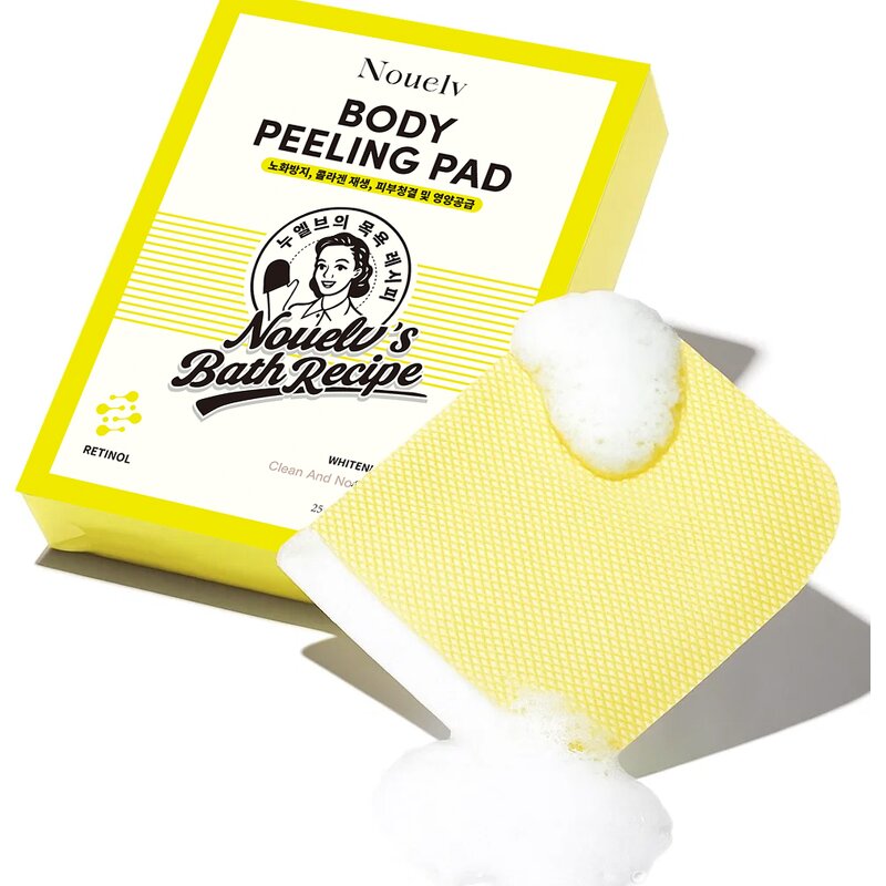 Body Peeling Pad Manufacturer - 8 Pads Bath Recipe with Retinol Exfoliating for Women & OEM