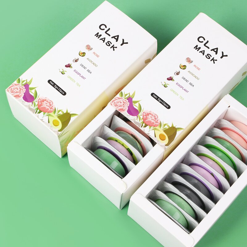 Facial Mask Manufacturer - Organic Clay Kit - Turmeric Green Tea Pink Rose Acne Private Label