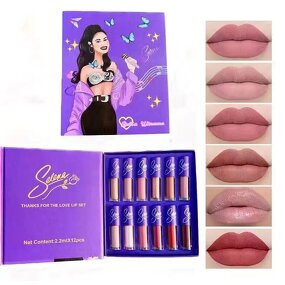 Lipgloss Set Manufacturer - Selena BELLA ULTRAMO Vegan - 12 Colors Matte Gift