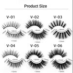 Eyelashes Manufacturer - Mink 1pair V Shape - Invisible Plastic Cotton Wholesale