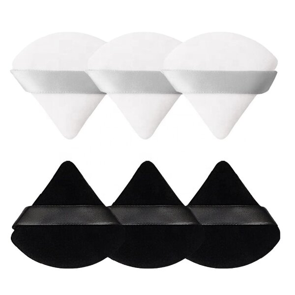 Powder Puff Manufacturer - Black Triangle - Soft Cosmetic Free Samples Hot Sale