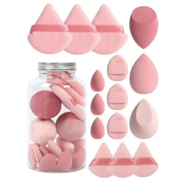 Makeup Sponge Set Manufacturer - 15 in 1 - 5 Popular Colors In A Bottle Wholesale