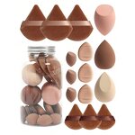 Makeup Sponge Set Manufacturer - 15 in 1 - 5 Popular Colors In A Bottle Wholesale