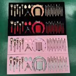 Makeup Brush Set Manufacturer - 23-Piece Diamond Bling - Synthetic Pink Rhinestone Gift Box