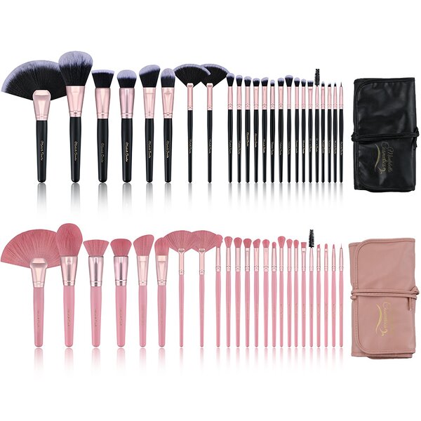 Makeup Brush Set Manufacturer - Synthetic Hair With Bag - 24pcs Plastic Handle Private Label